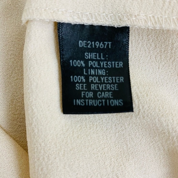 Ark & Co Cocktail Dress with Gold Accents, Large, Cream Mini Dress with Belt - Picture 6 of 16